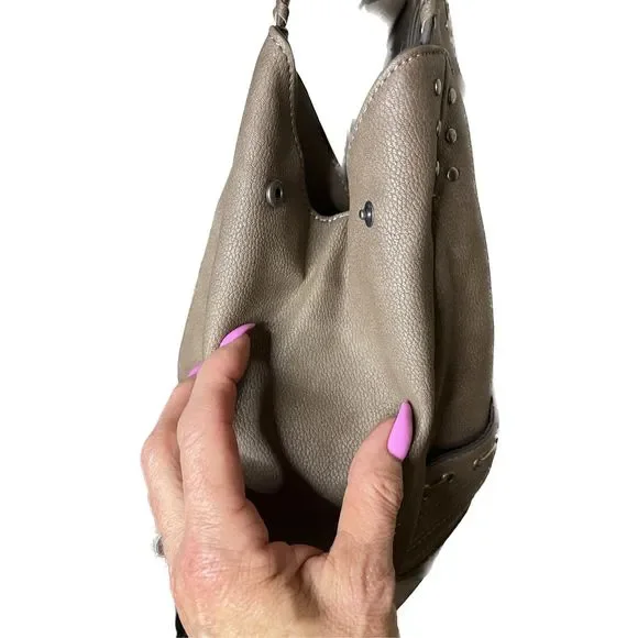 Nanette Leopore Vegan Leather Bohemian Western Shoulder Bag - Picture 3 of 6